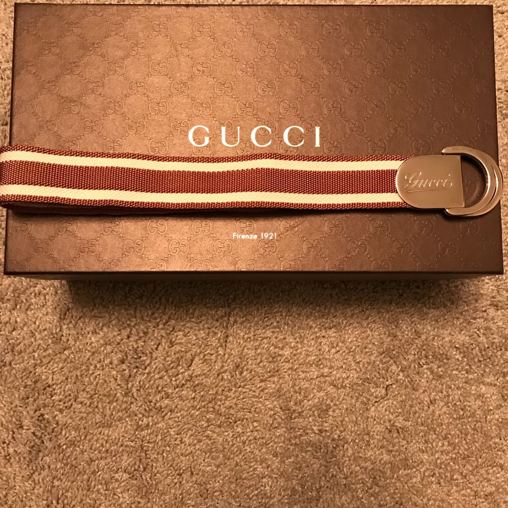 SOLD❌❌❌Gucci D-Ring Buckle Canvas Belt❌❌❌SOLD